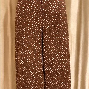 Urban Outfitters Brown and White Polka Dot Pants